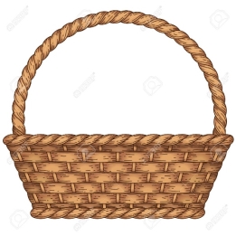 Empty Woven Basket Isolated On White Background Royalty Free Cliparts,  Vectors, And Stock Illustration. Image 32874271.